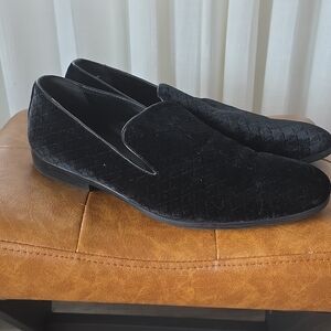 Sophisticated Black Velvet Men's Loafers